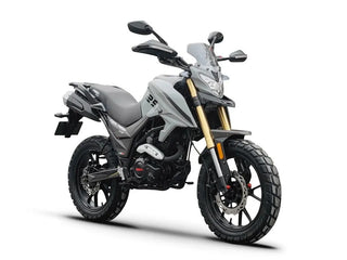 Peda Tek 250 2025 front right angle – modern off-road motorcycle rental in Bosnia by Xplore Bosnia
