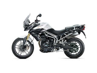 Triumph Tiger 800 2011 left side view – adventure touring motorcycle rental in Bosnia by Xplore Bosnia