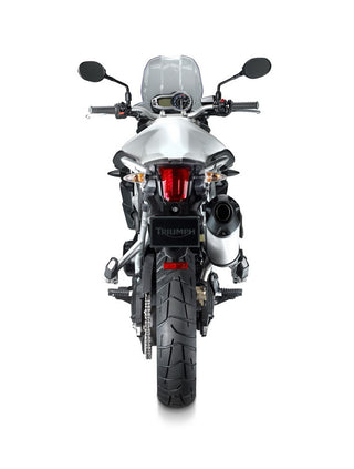 back view of Triumph Tiger 800 2011 – adventure touring bike for rent in Sarajevo, Bosnia