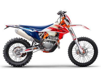 KTM EXC 350 side profile – off-road motorcycle rental in Bosnia by Xplore Bosnia