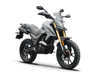 2025 Peda Tekken 250 grey right side adventure motorcycle for rent in Bosnia
