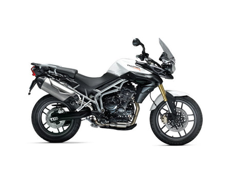 Triumph Tiger 800 2011 right side view – adventure touring motorcycle rental in Bosnia by Xplore Bosnia