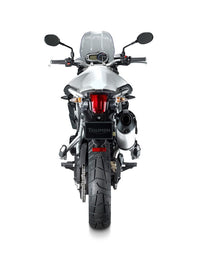 back view of Triumph Tiger 800 2011 – adventure touring bike for rent in Sarajevo, Bosnia